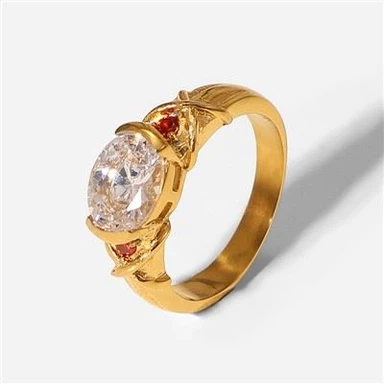 Cincin Zirkon Putih