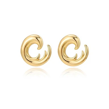 Anting-anting Stud Gelombang Laut