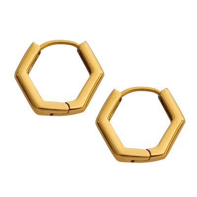 Subang Hexagon Huggie