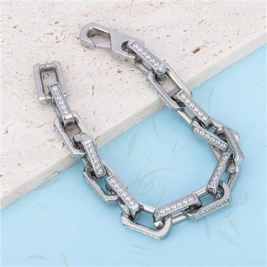 Rantai dan Gelang Pautan Cuba Keluli Tahan Karat