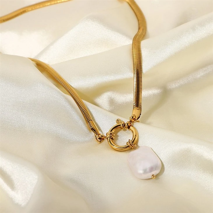 Baroque Pearl Toggle Pendant best