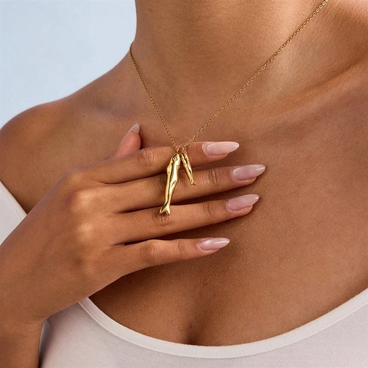Fish Bone Pendant Gold Necklace best