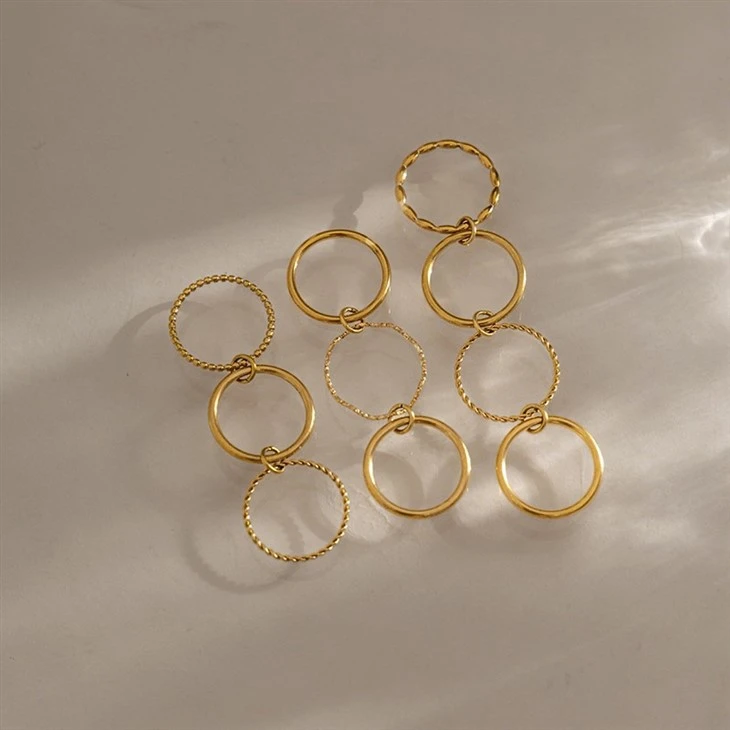 Interlocked Multi Layer Ring high quality