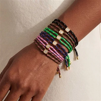 Gelang Tali Tenun Berbilang Warna-Boleh Laras