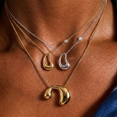 Kalung Loket Titik Air Mata Organik