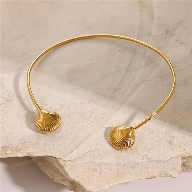 Stainless Steel Shell Bangle