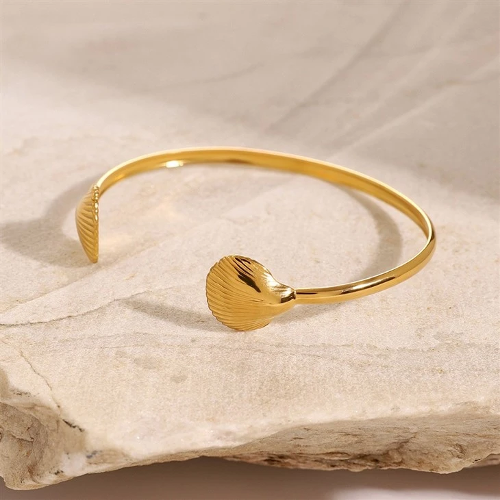 Stainless Steel Shell Bangle