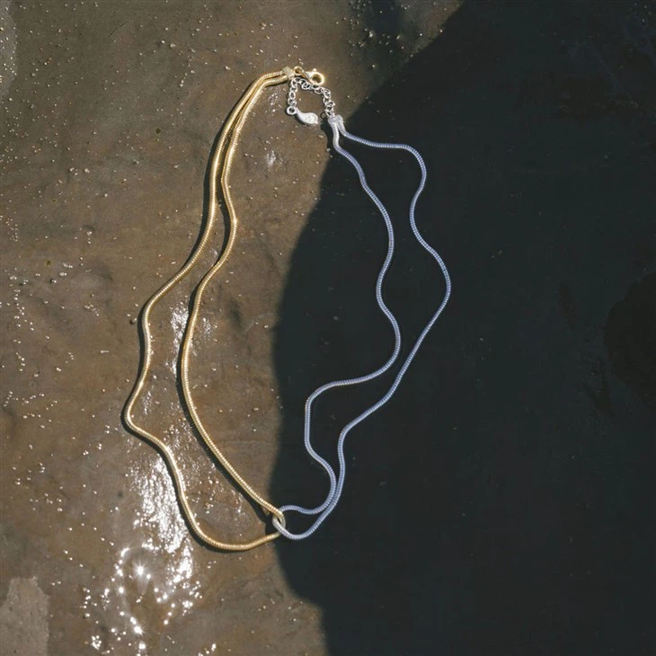 Two Tone Herringbone Chain